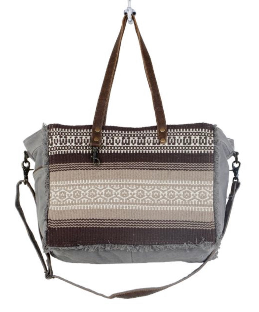 Tribal Print Weekender Bag