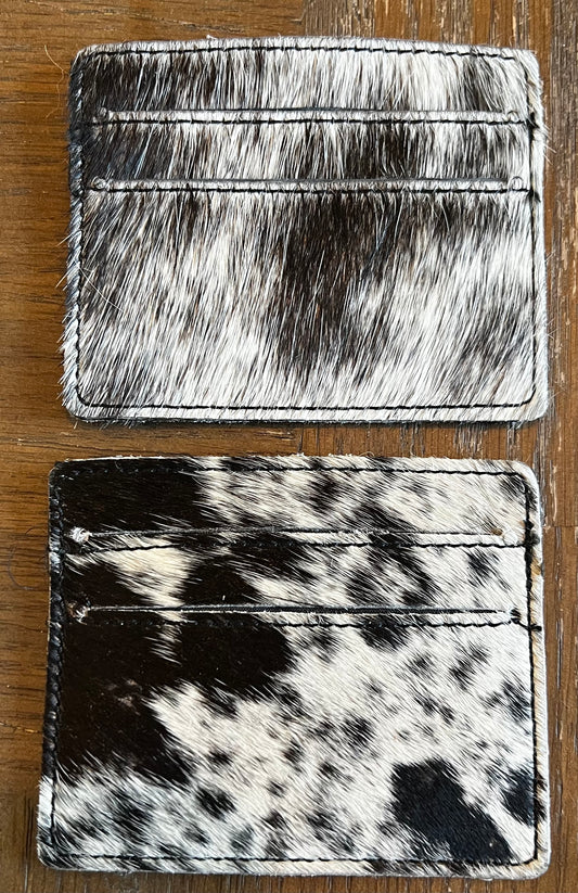 Hair on card wallet