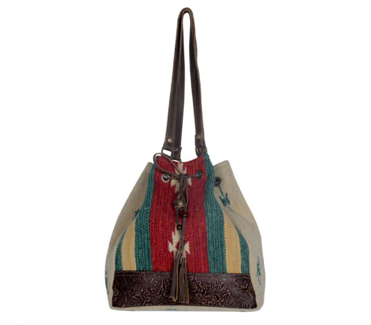 Radiant Red Bucket Bag
