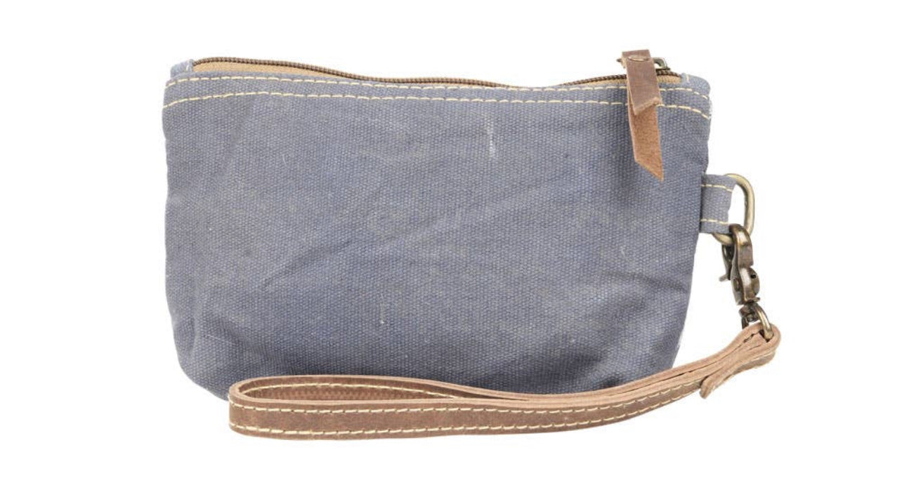 Canvas Deer Wristlet Pouch