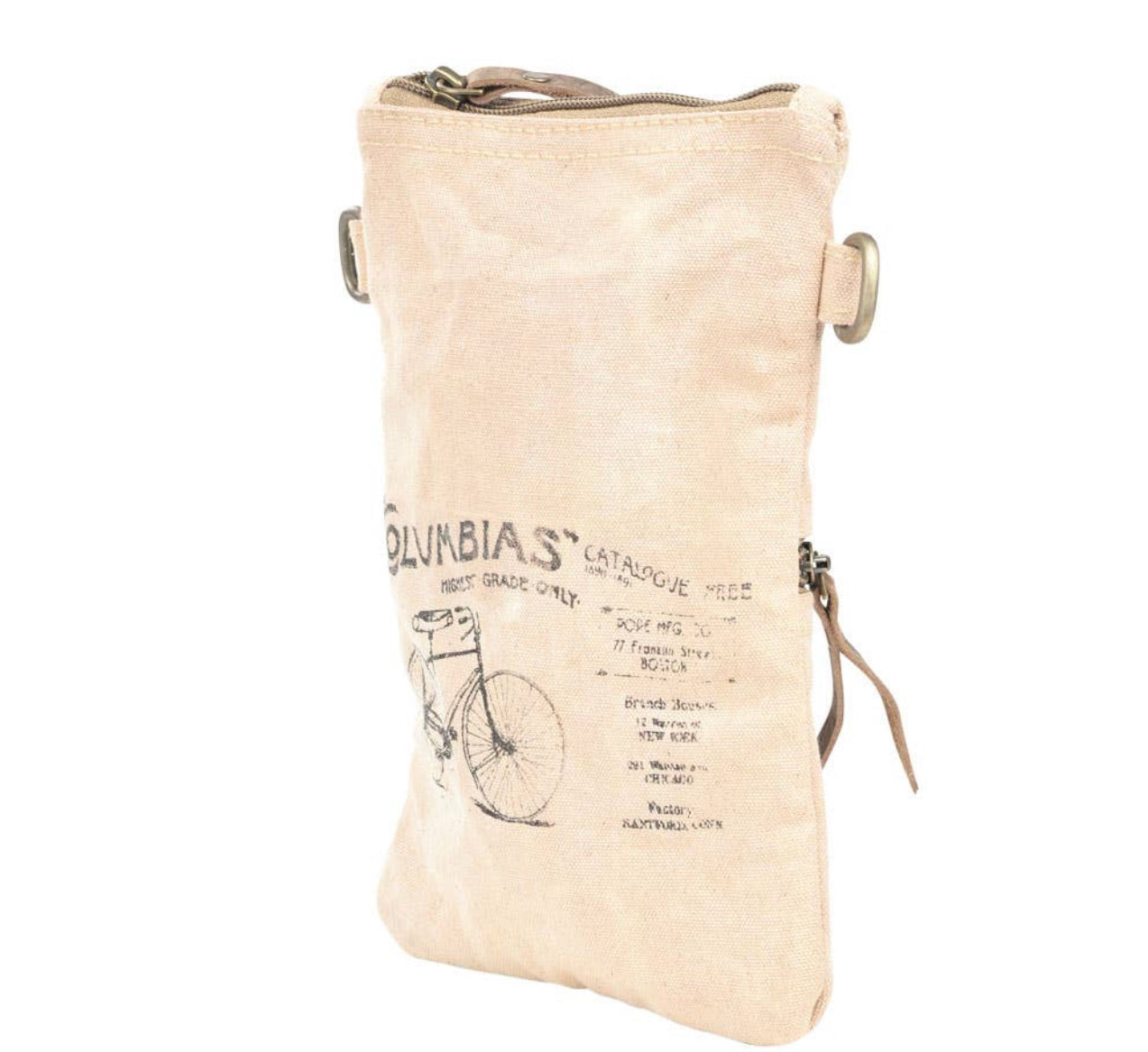 Columbias Passport Canvas Bag w/adjustable strap