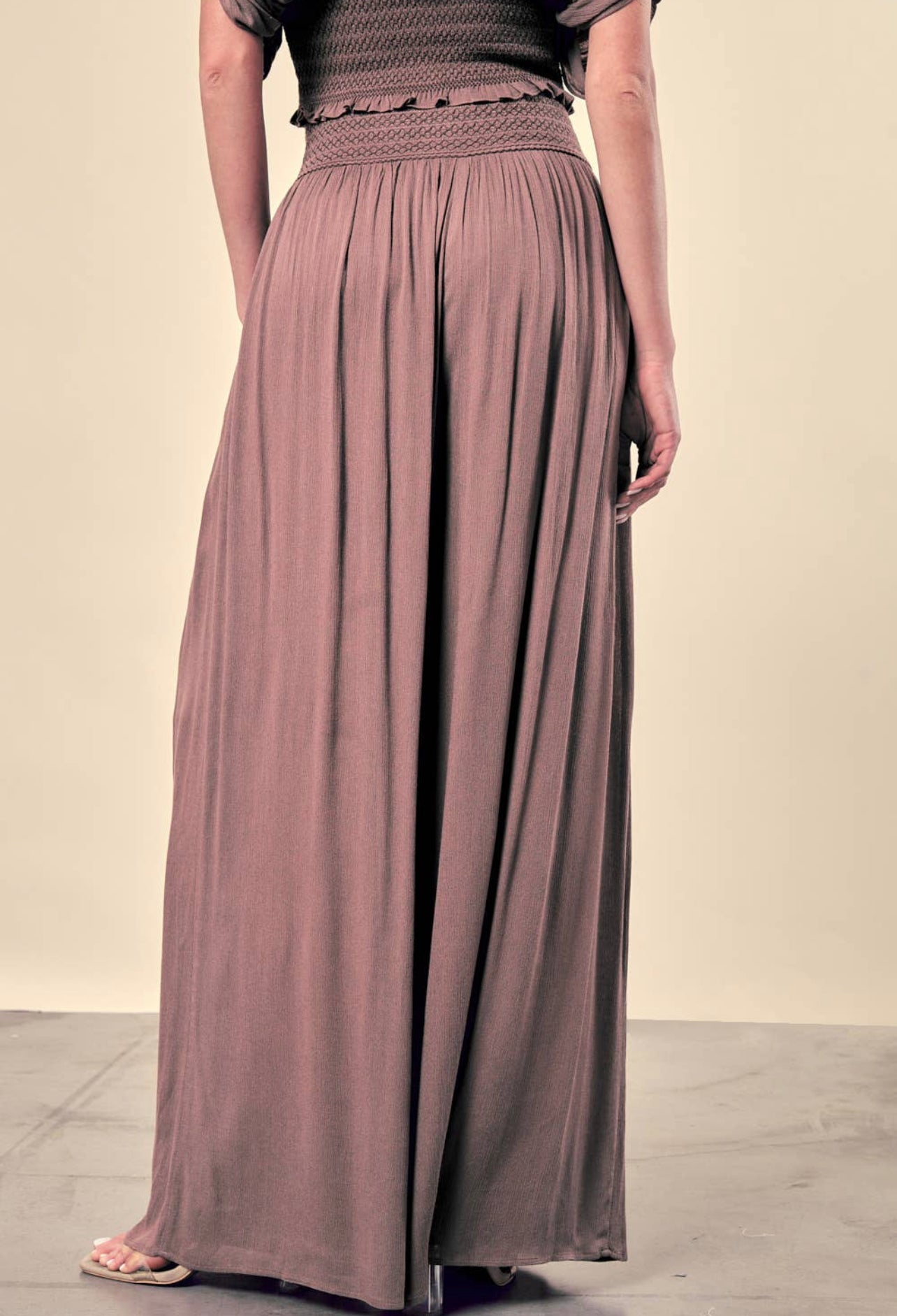 Smocked Ruffle Pants