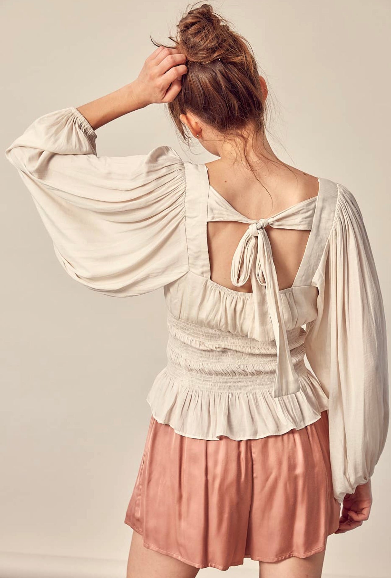 Midsummers night blouse in Oat