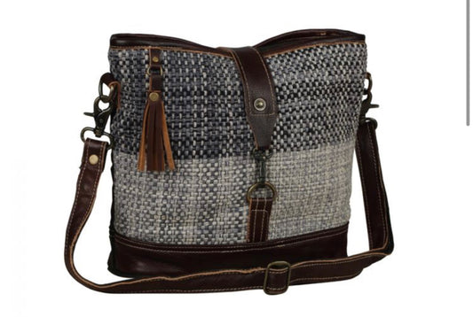 Rough textured shoulder bag