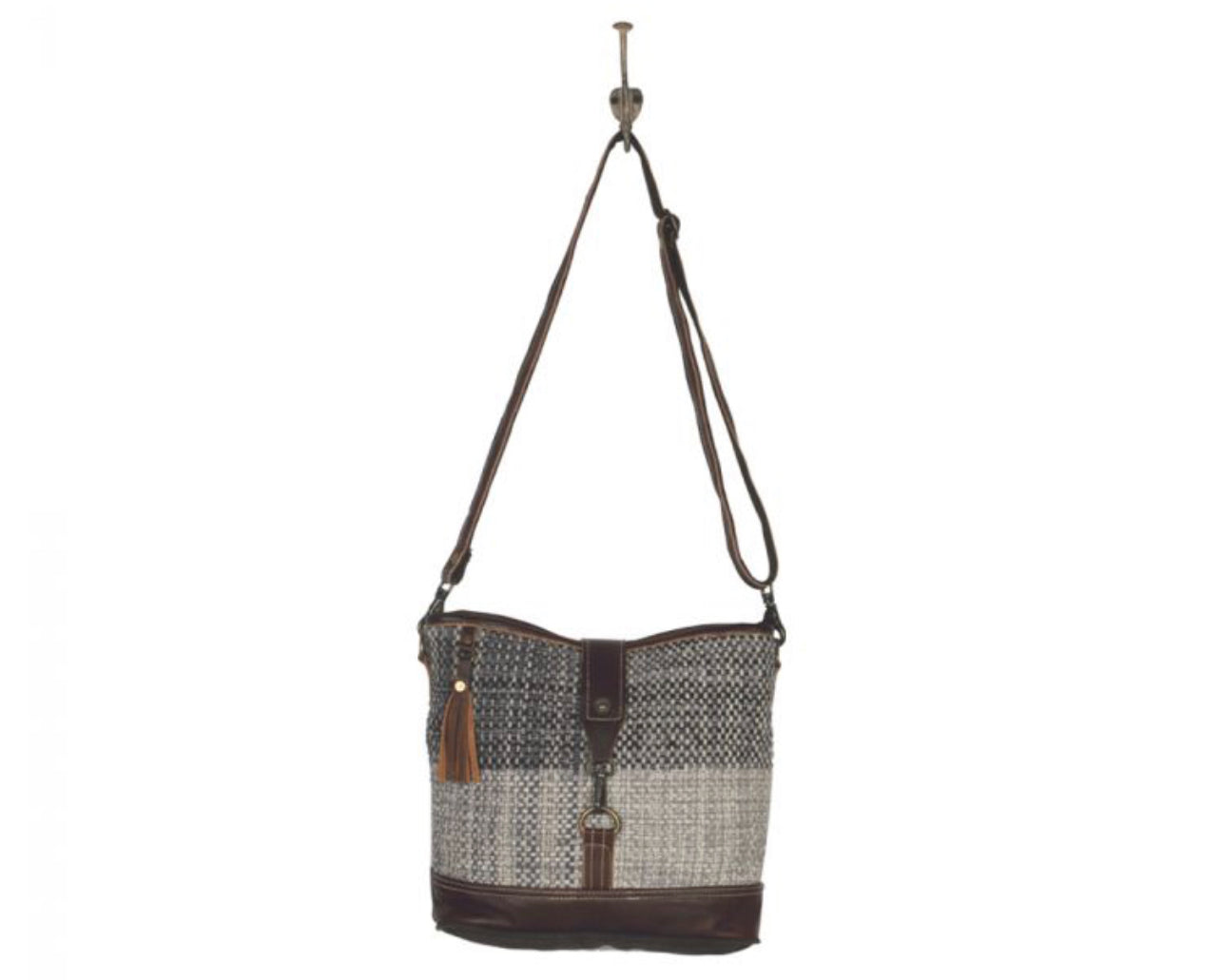 Rough textured shoulder bag