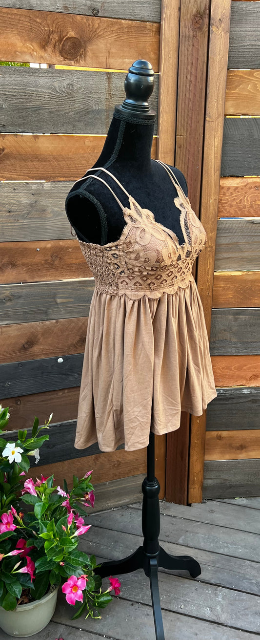 Festival Top in camel
