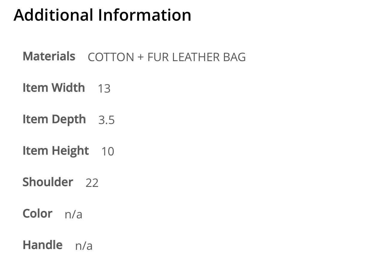 Monochromatic foliage shoulder bag