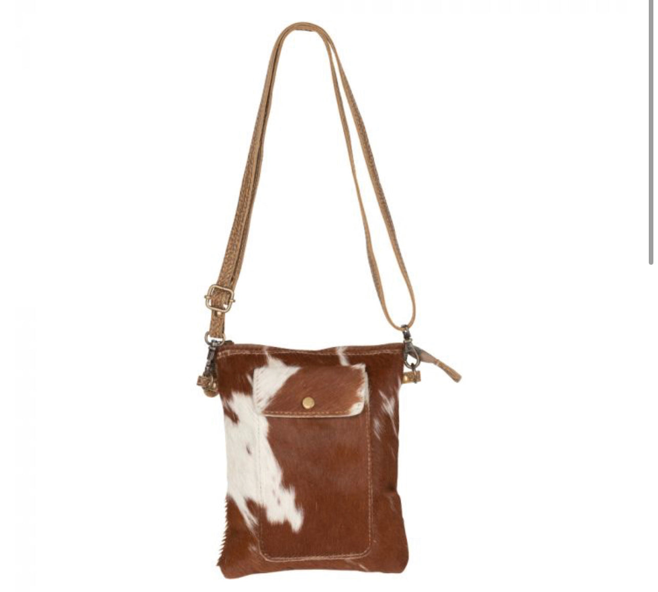 Leather Lithe Hair on Small Bag