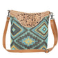 Blue Spring Hand Tooled Bag