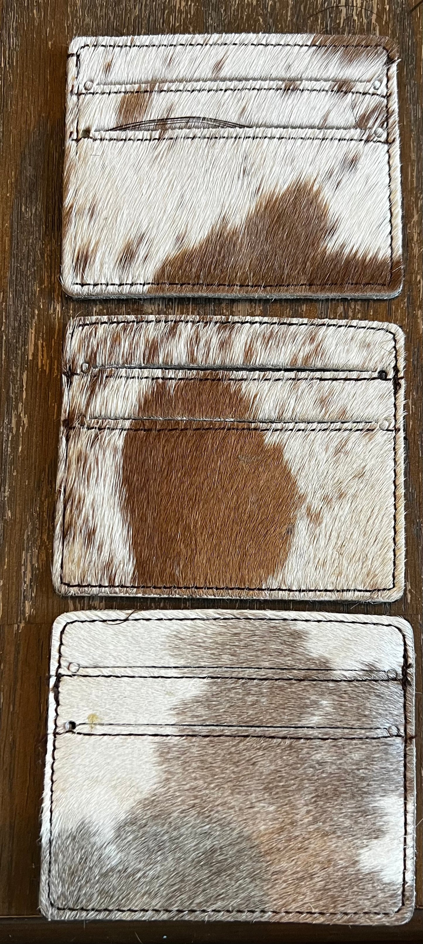Hair on card wallet