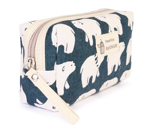 Polar bear cosmetic bag