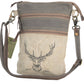 Double Zipper Deer Crossbody