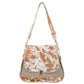 Shoulder Bag with Latch & Cowhide Flap
