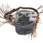 Monochromatic foliage shoulder bag