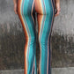 High waist slim flare pants
