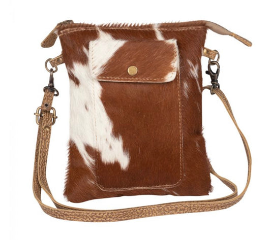Leather Lithe Hair on Small Bag