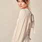 Midsummers night blouse in Oat