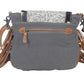Monochromatic foliage shoulder bag