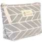 Herringbone cosmetic bag