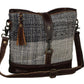 Rough textured shoulder bag