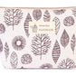 Aztec leaf print cosmetic bag