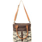 Fish Canvas Tote w/Brown Back Drop