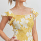 Smocked Peplum Top