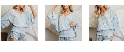 Blue Kimono top