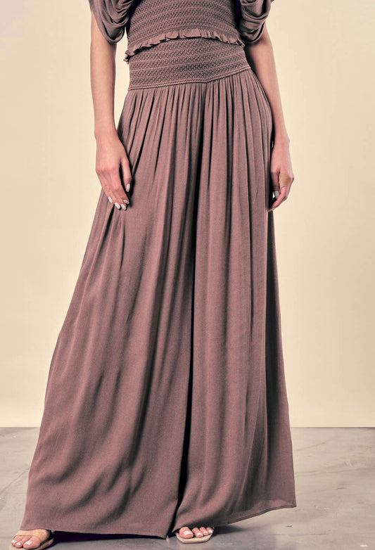 Smocked Ruffle Pants