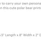 Polar bear cosmetic bag