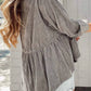 Cordouroy lapel button shirt