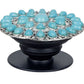 Blue round opal phone socket