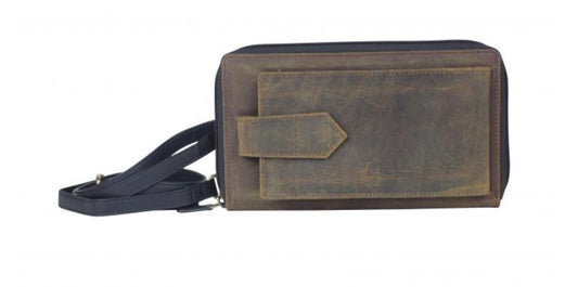 Solemn Brown phone holder wallet