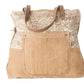 Cream Floral Tote Bag