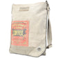 Coffee Print Canvas Crossbody Bag