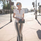 Blue Stripe Bell Bottoms